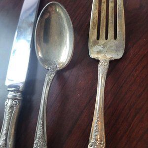 Towle King Richard Pat. 1932 Flatware Place Setting Sterling Silver